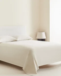 ZARA Home Washed Linen Bedspread (400 Gsm)