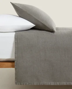 ZARA Home Washed Linen Bedspread (400 Gsm)