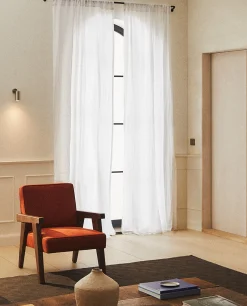 ZARA Home Washed Linen Curtain