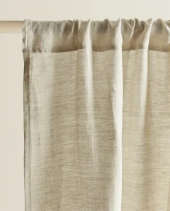 ZARA Home Washed Linen Curtain