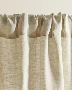 ZARA Home Washed Linen Curtain