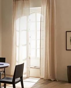 ZARA Home Washed Linen Curtain