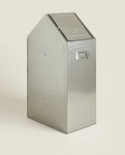 ZARA Home Wastepaper Basket With Lid (68 Oz)