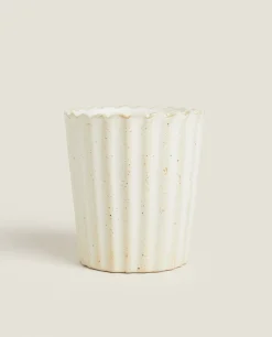 ZARA Home Wavy Ceramic Tumbler