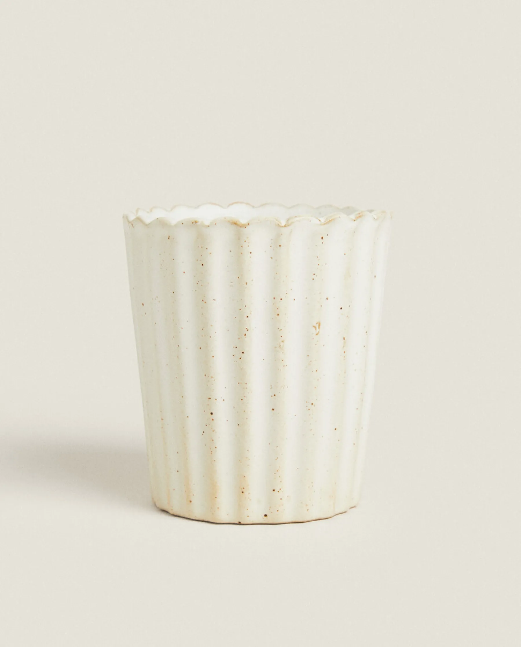 ZARA Home Wavy Ceramic Tumbler