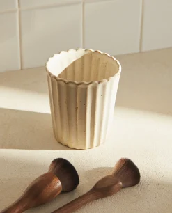 ZARA Home Wavy Ceramic Tumbler