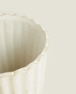 ZARA Home Wavy Ceramic Tumbler