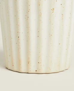 ZARA Home Wavy Ceramic Tumbler
