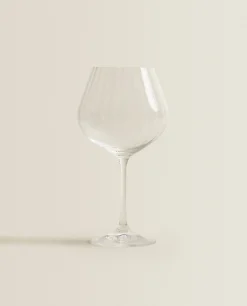 ZARA Home Wavy-Effect Bohemia Crystal Wine Glass