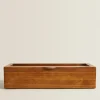 ZARA Home Wood And Linen Watch Box
