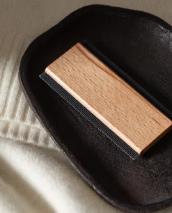 ZARA Home Wood And Metal Cashmere Brush