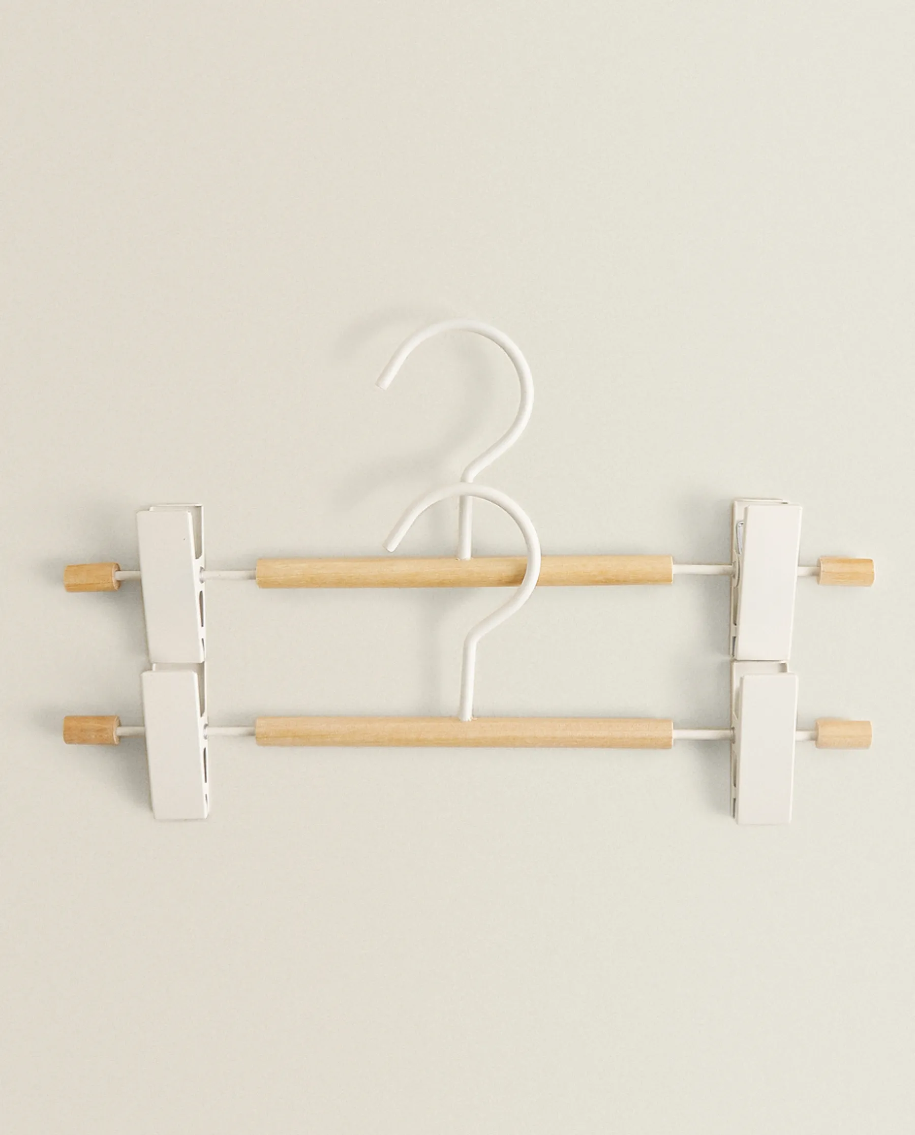 ZARA Home Wood And Metal Skirt Hanger (Set Of 2)