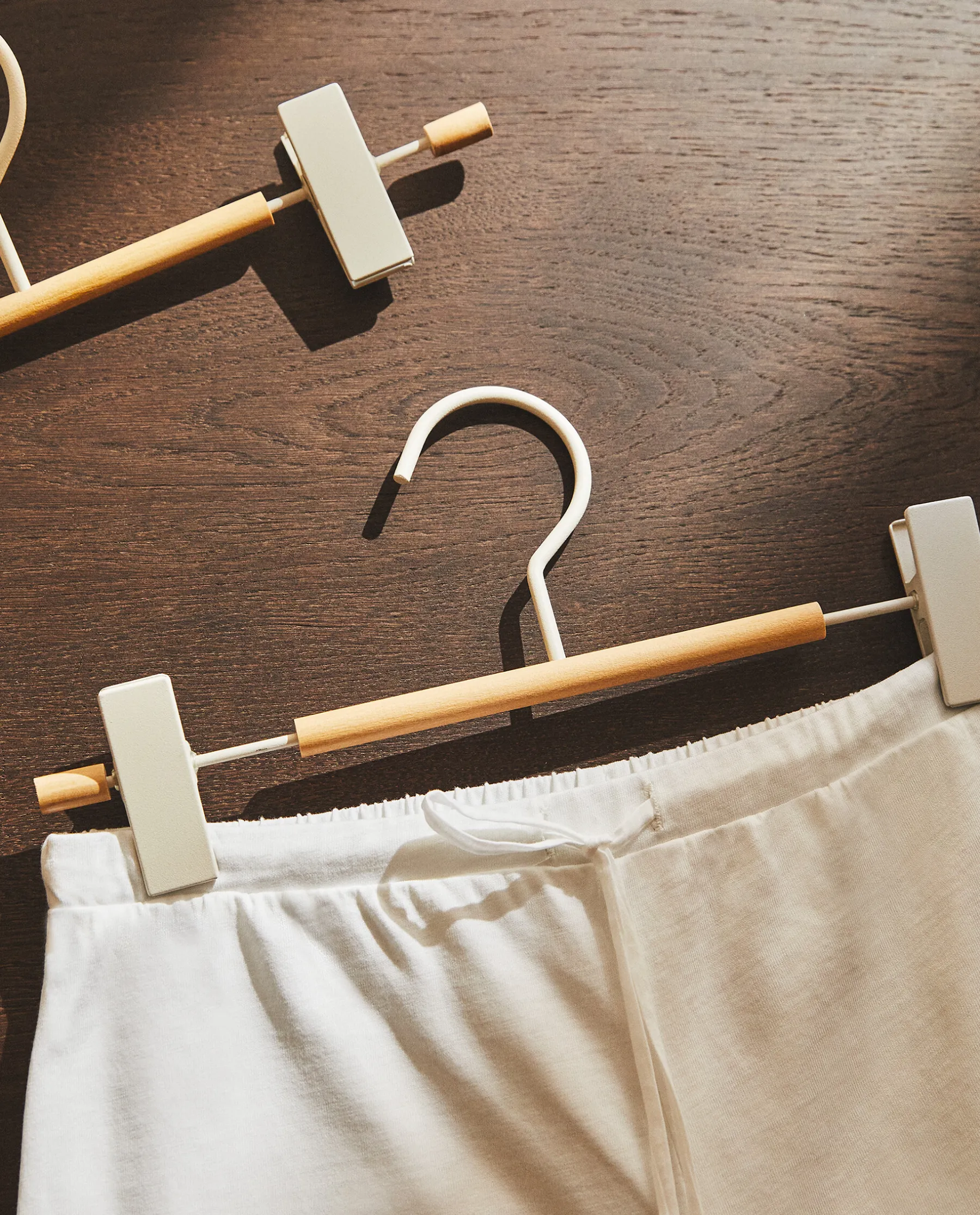 ZARA Home Wood And Metal Skirt Hanger (Set Of 2)