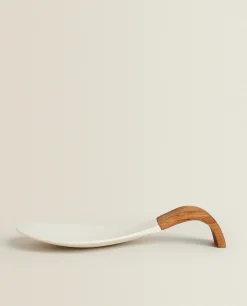 ZARA Home Wood And Silicone Spoon Rest