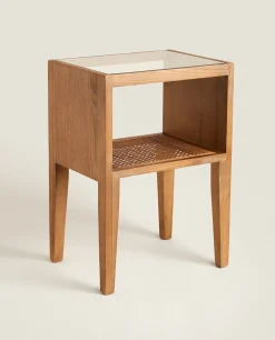 ZARA Home Wooden Bedside Table