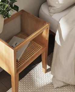 ZARA Home Wooden Bedside Table