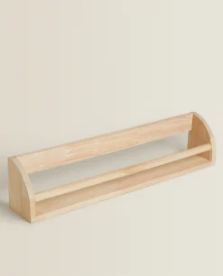 ZARA Home Wooden Shelf With Front Bar