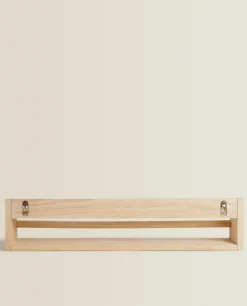 ZARA Home Wooden Shelf With Front Bar