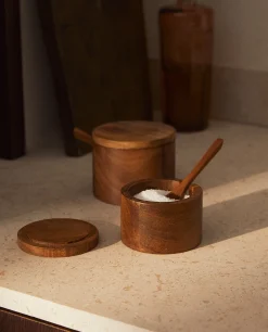 ZARA Home Wooden Sugar Bowl