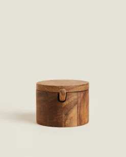 ZARA Home Wooden Sugar Bowl