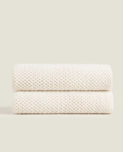 ZARA Home Woven Blanket With Fringing