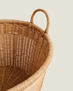 ZARA Home Woven Rattan Basket
