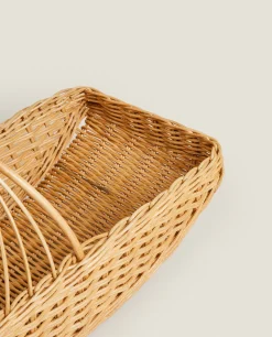 ZARA Home Woven Rattan Hamper