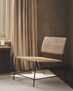 ZARA Home Woven Rattan Metal Chair