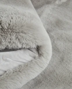 ZARA Home Xl Fuzzy Faux Fur Blanket