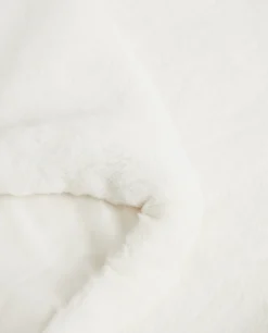 ZARA Home Xl Plain Faux Fur Blanket